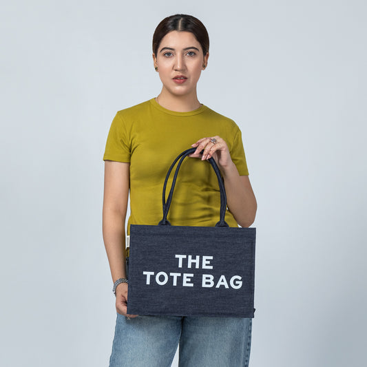 The Tote Bag - Navy Denim Mimi Bag