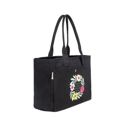 Soft Tote Floral Ring Embrace the Beauty - Canvas Tote