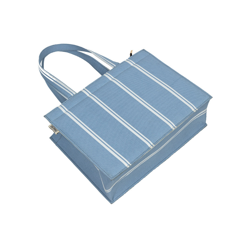 Coastal Blue Striped Tote – Summer Essential