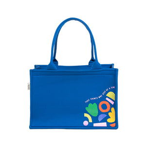 Medium Mimi - Royal Blue Printed Mimi Bag
