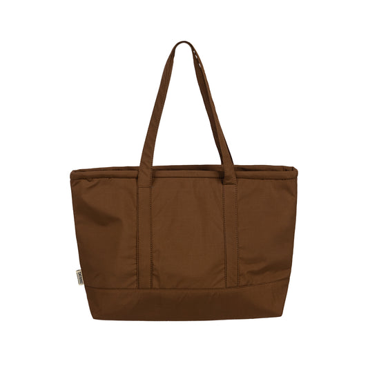 Mocha Breeze Brown Tote – Waterproof Shoulder & College Bag for Girls