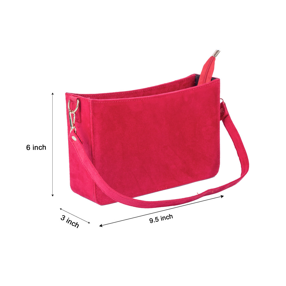 Classic Mini Red Velvet Tote Bag – Sustainable and Stylish Handbag