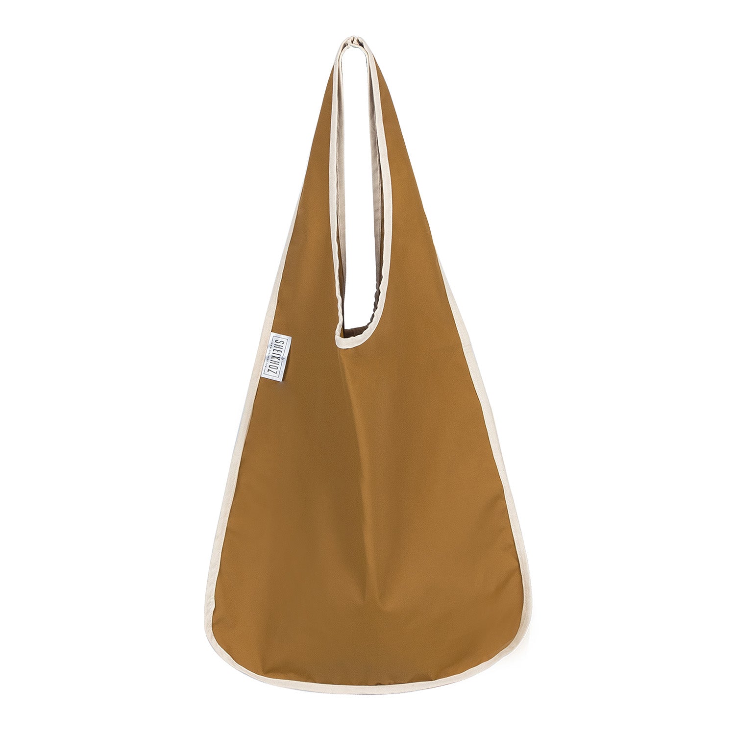 Pop Tote - Caramel Tote with Piping