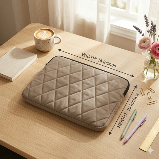 Gray-Beige Laptop sleeve