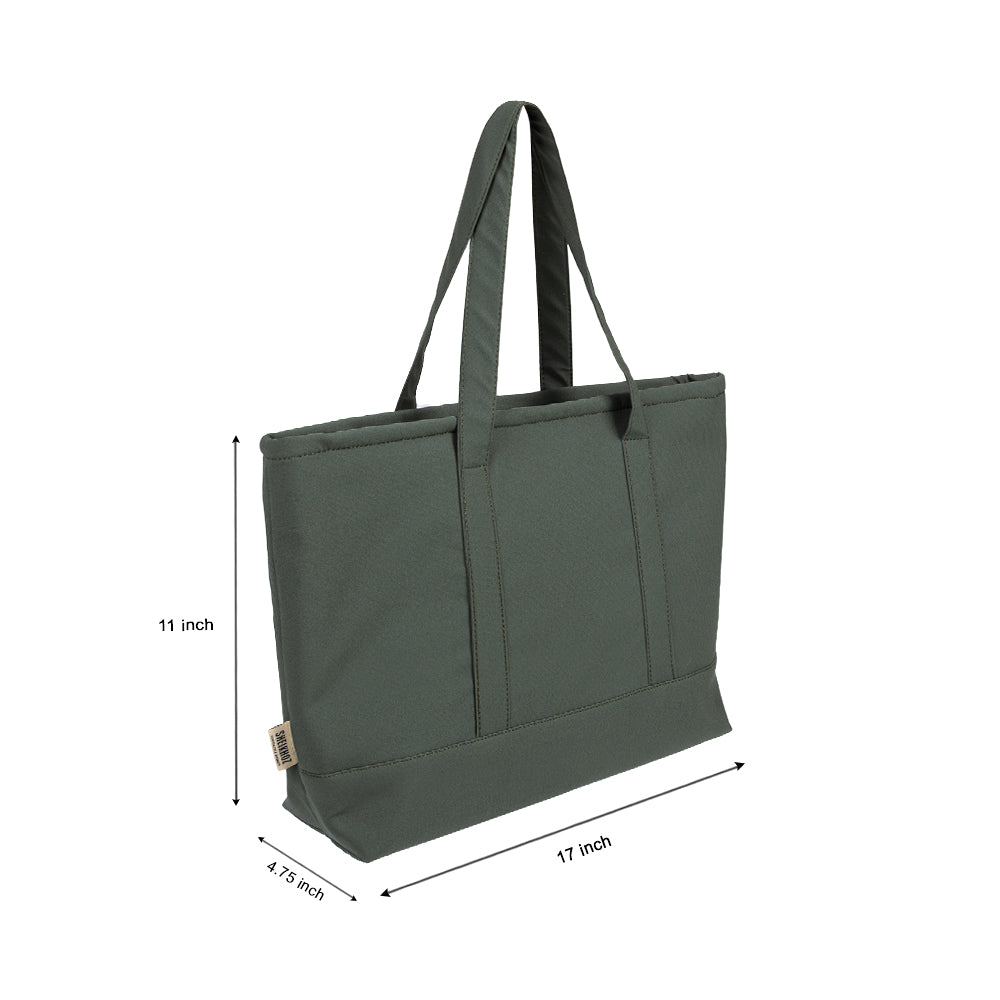 Mist Green Tote β Waterproof College & Shoulder Bag for Girls