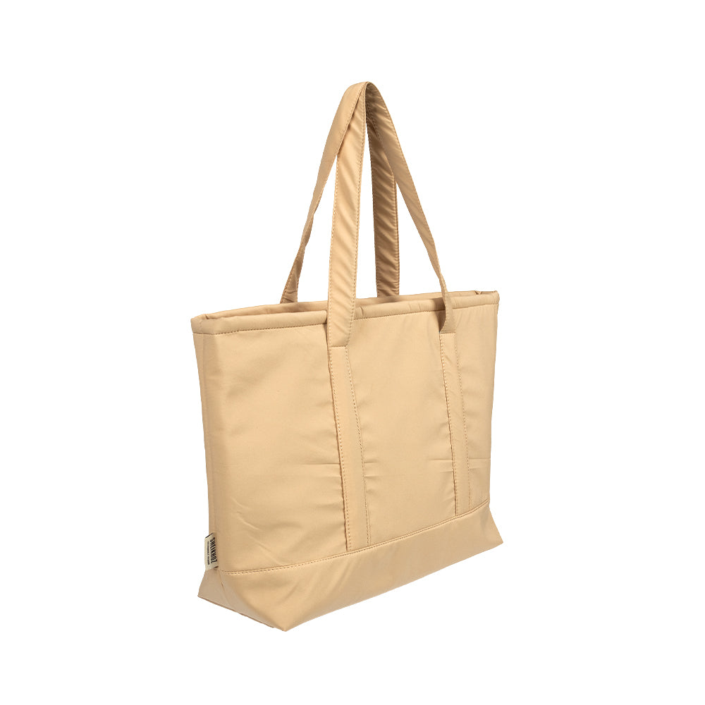 Sandy Nude Tote β Waterproof Shoulder & College Bag for Girls