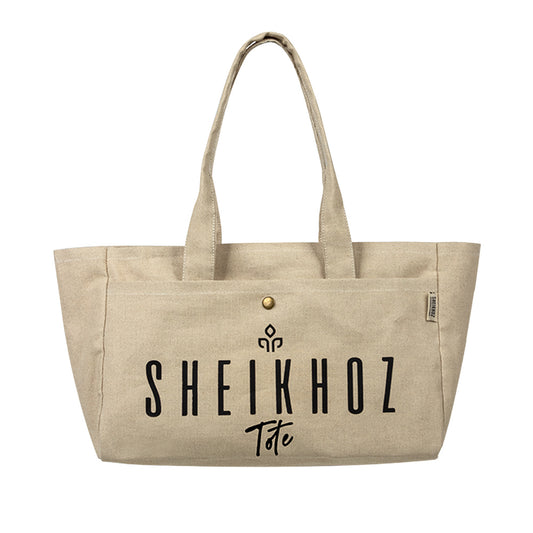 Off-white Striped Canvas Tote Bag – Casual Handbag