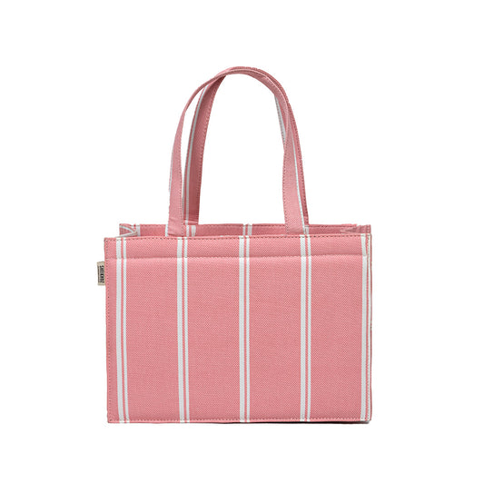 Pink Whisper Striped Tote – Summer Charm