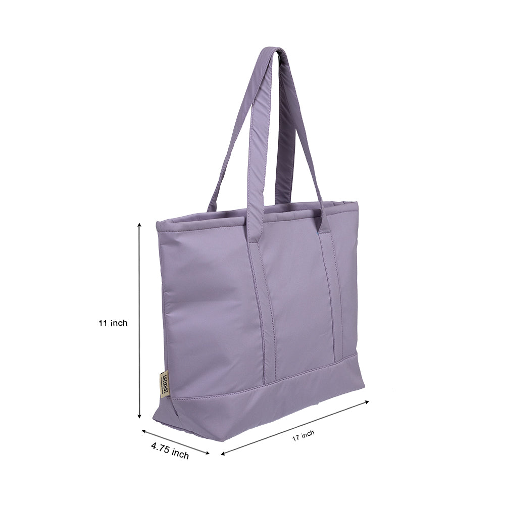 Mocha Mauve Tote β Waterproof Shoulder & College Bag for Girls