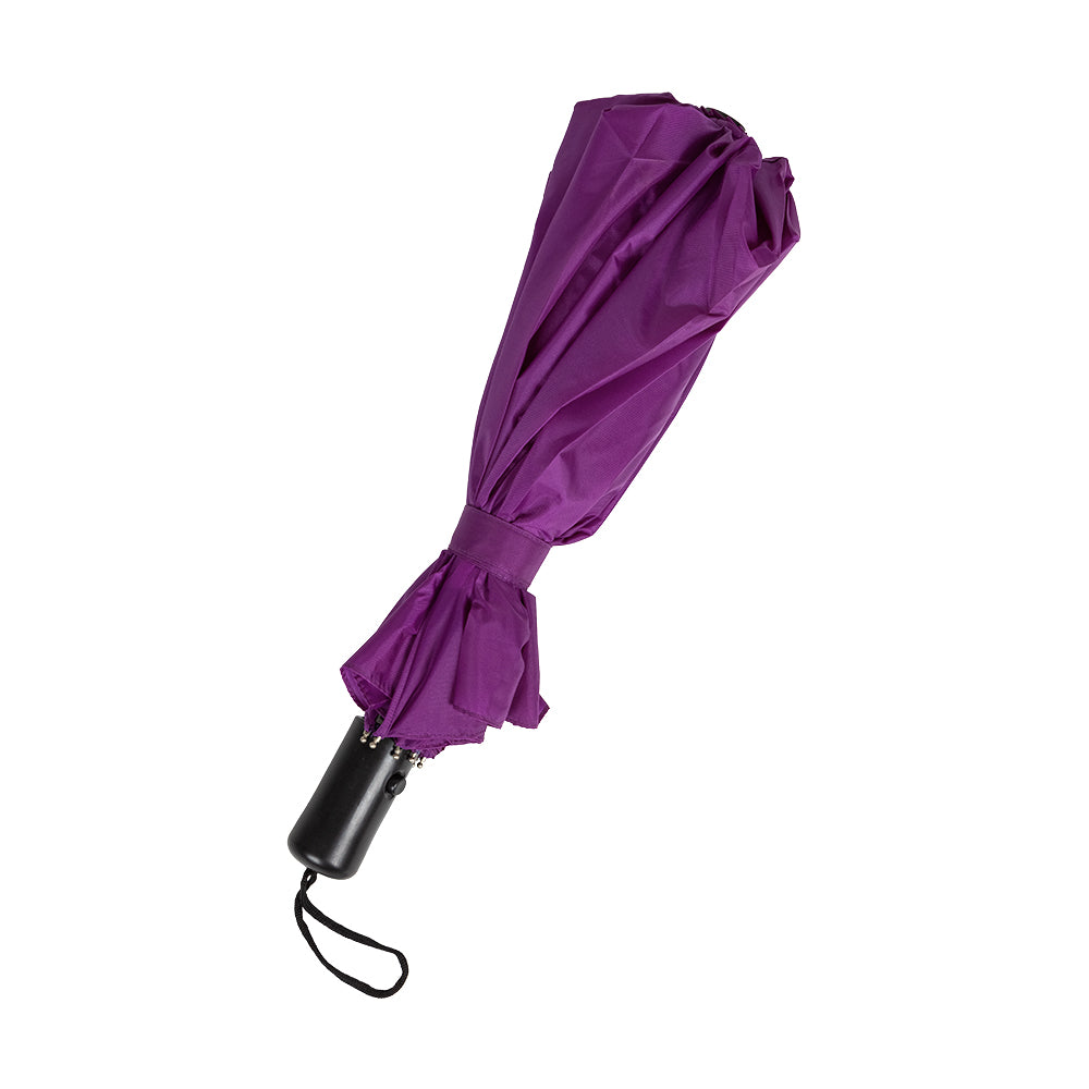Plum Breeze Auto-Open Umbrella – Elegant Shield from Sun & Rain