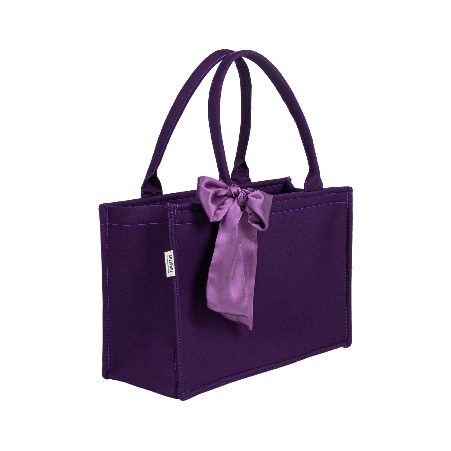 Medium Mimi - Knoted Purple Tote Bag