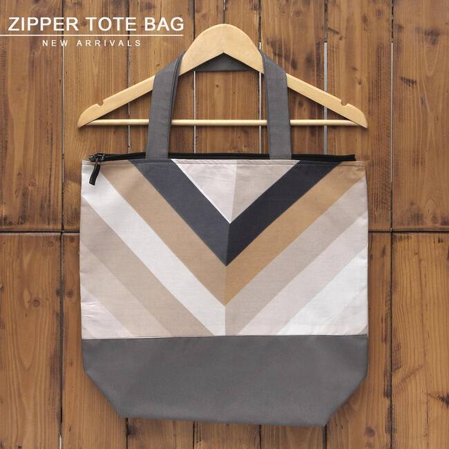 Zipper Bag - V Strips Zipper Bag