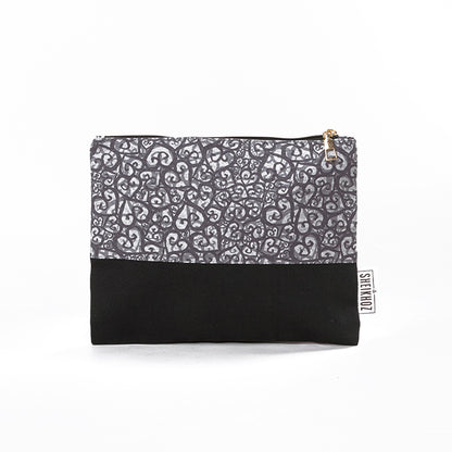 Monochrome Hearts Cotton Pouch – Art in Simplicity