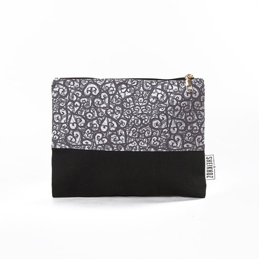 Monochrome Hearts Cotton Pouch – Art in Simplicity