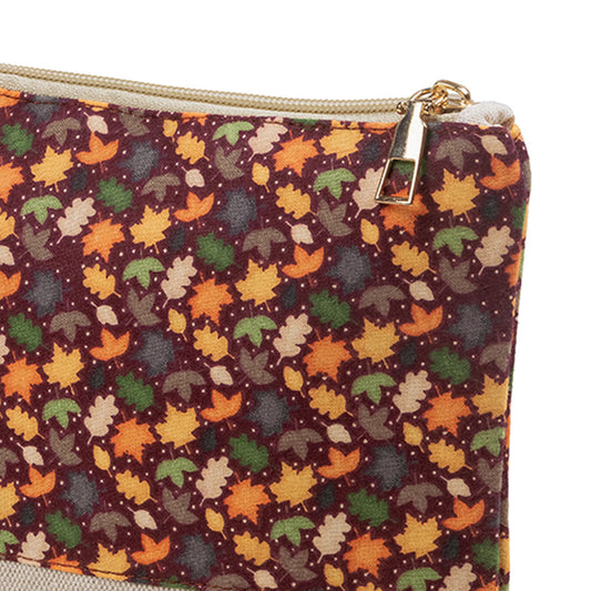 Autumn Whisper Cotton Pouch – Warm & Timeless Charm