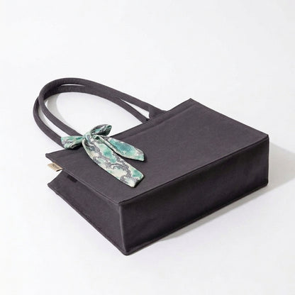 Midnight Grace Deep Charcoal Tote