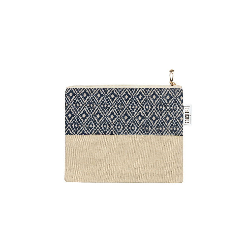 Argyle Cosmetic Pouch – Jute & Cotton Charm