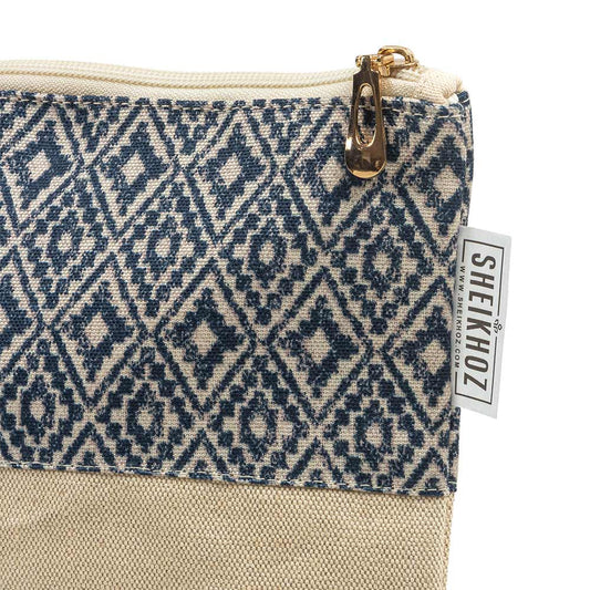 Argyle Cosmetic Pouch – Jute & Cotton Charm