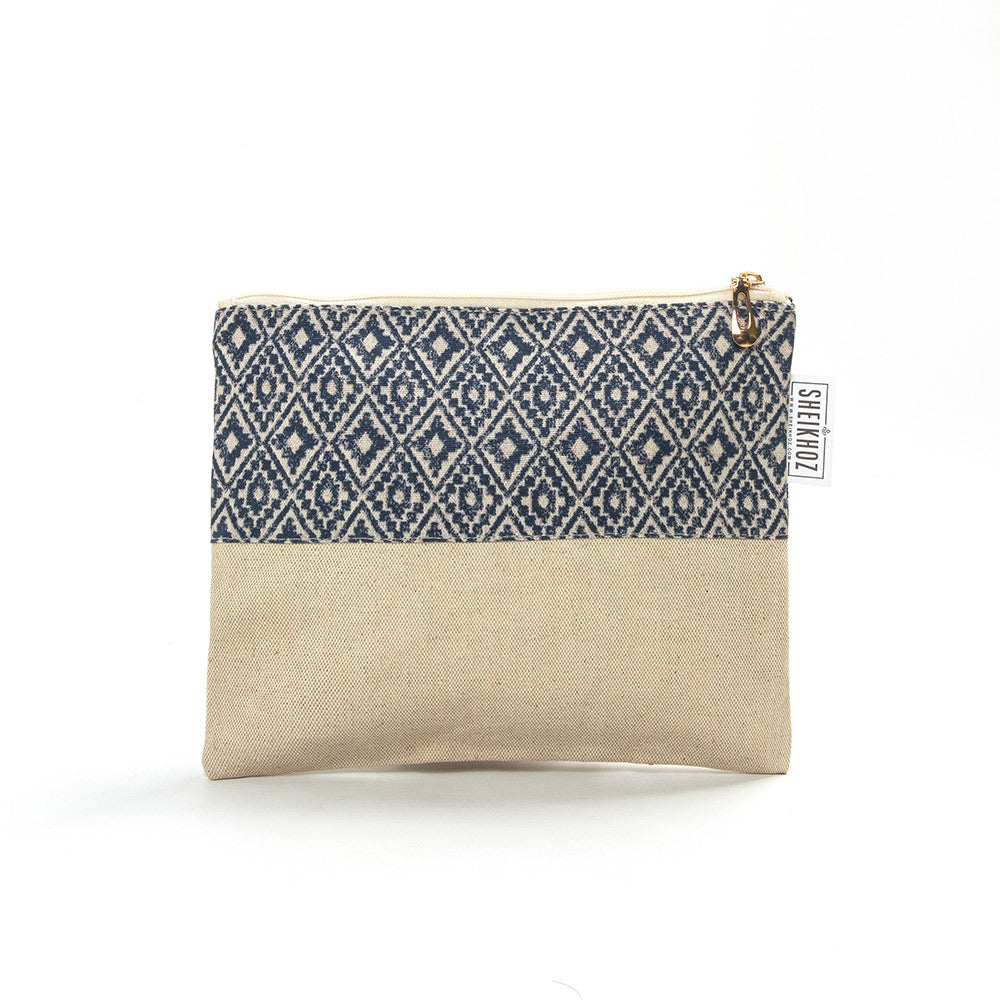 Argyle Cosmetic Pouch – Jute & Cotton Charm