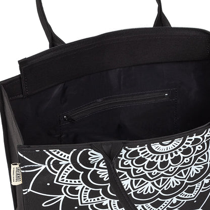 Obsidian Mandala Luxe Tote – Eco-Chic Statement Bag