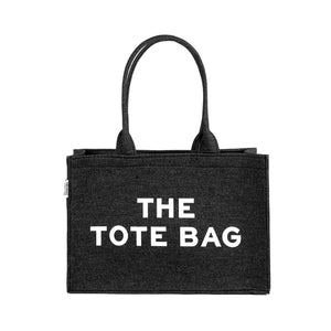 Black tote bag