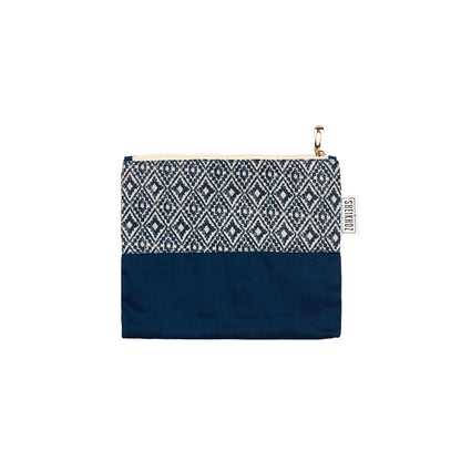 Blue Argyle Cosmetic Pouch – Cotton Charm