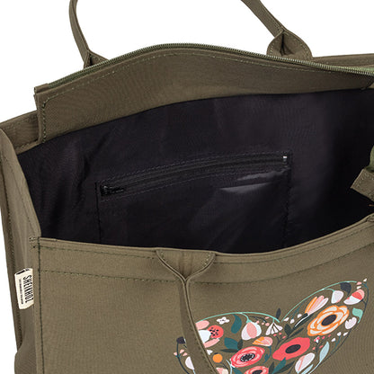 Emerald Heart Charm Tote – Eco-Chic Statement Handbag