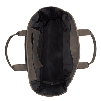 Grey Aesthetic Tote - Calm Cat Canvas Tote