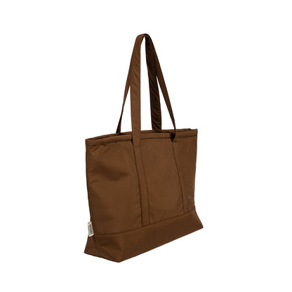 Mocha Breeze Brown Tote – Waterproof Shoulder & College Bag for Girls