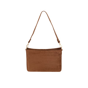 Classic Mini Brown Velvet Tote Bag – Elegant and Eco-Friendly Handbag