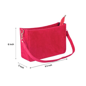 Classic Mini Red Velvet Tote Bag – Sustainable and Stylish Handbag