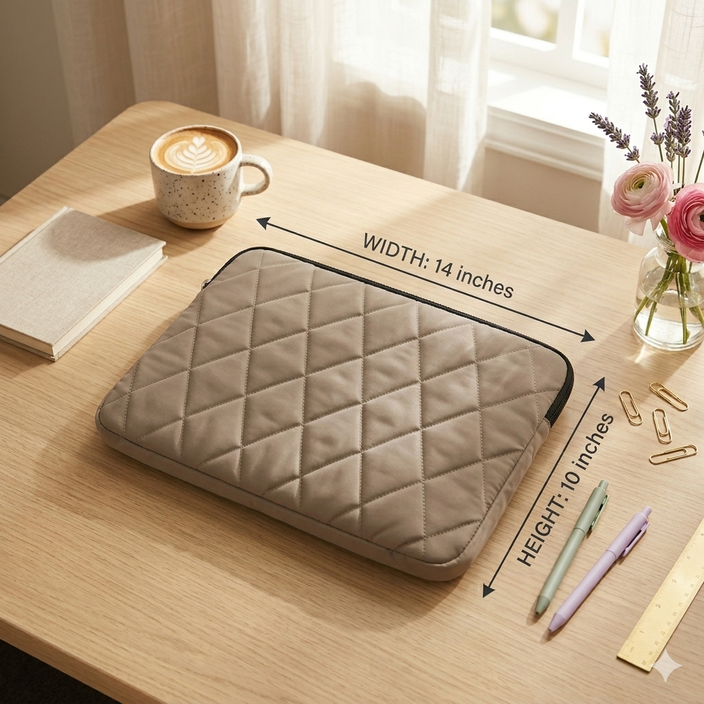 Gray-Beige Laptop sleeve