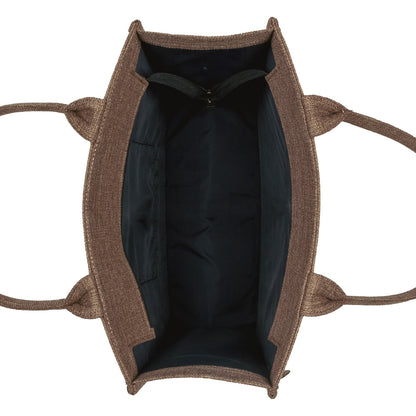 Artistic Girl Jute Handbag – Warm Beige Eco Tote