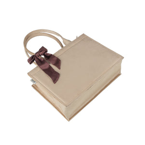 Beige Knotted Velvet Tote Bag – Elegant & Eco-Friendly Handbag