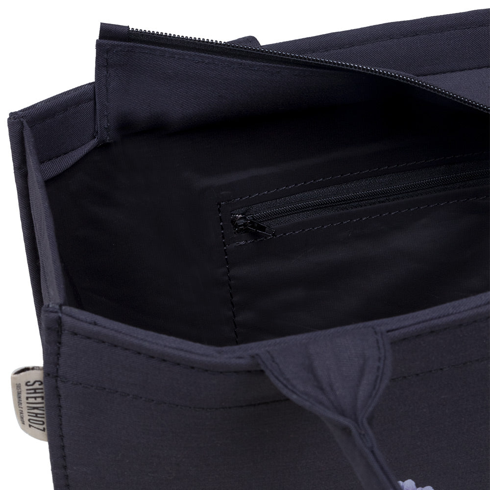 Royal Bloom Purple Canvas Tote – Floral Edition