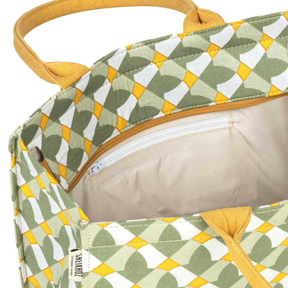 Olive Grove Tote with Mustard Handle - Classic Edition