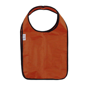 Pop Tote - Orange Striper Tote with Piping