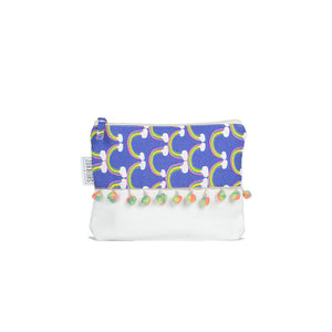 Purple Cosmetic Bag - Travel Cosmetics Clutch Storage Pouch