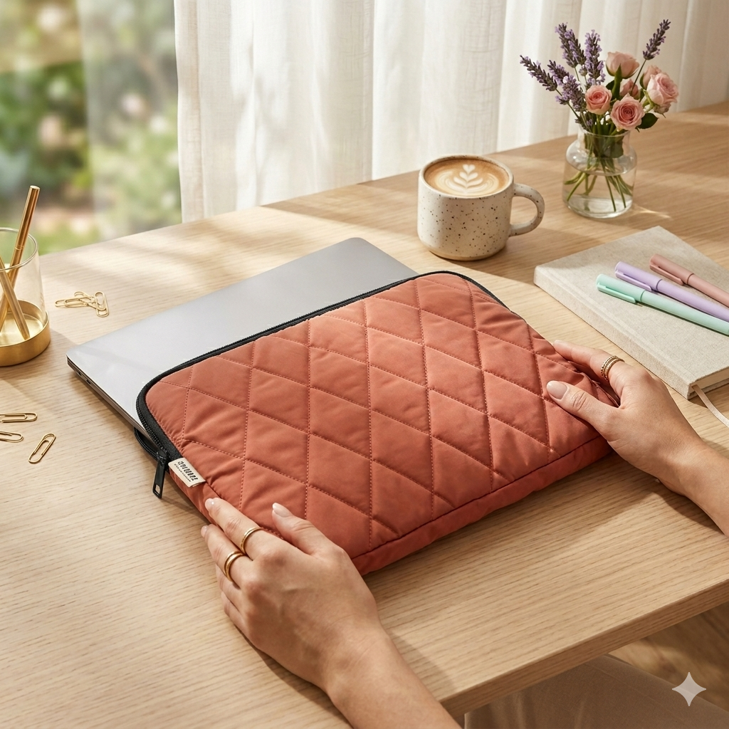 Rust orange Laptop sleeve