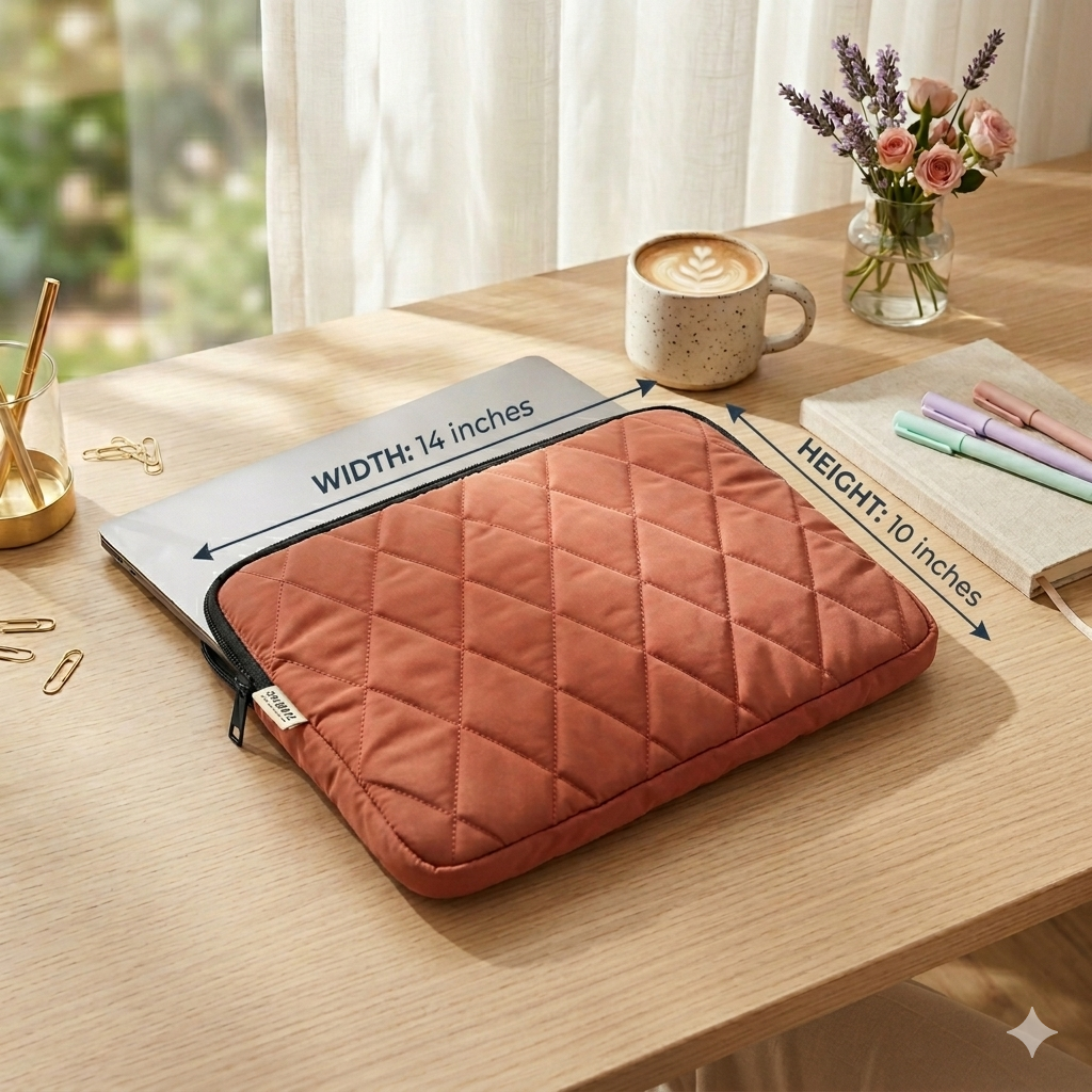 Rust orange Laptop sleeve