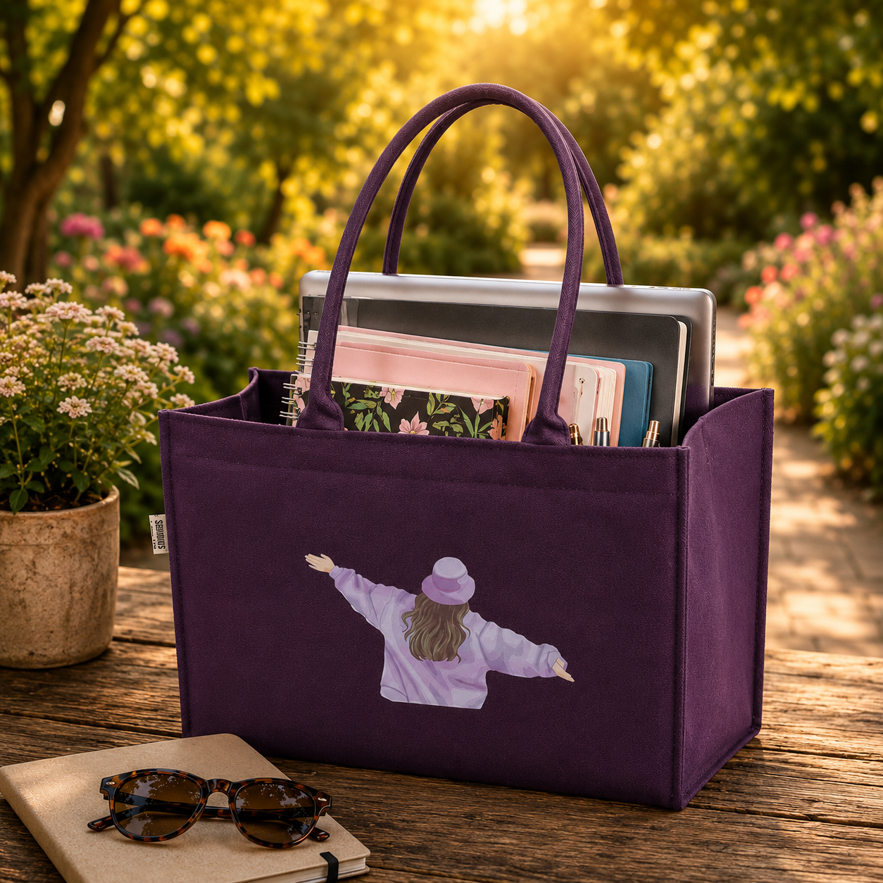 Purple Embrace Muse Tote – Express Your Freedom