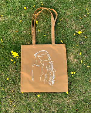 Women Line Art Tote